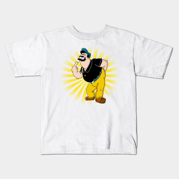 popeye Kids T-Shirt by randycathryn